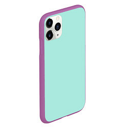 Чехол iPhone 11 Pro матовый Мятная Маска, цвет: 3D-фиолетовый — фото 2
