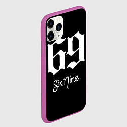Чехол iPhone 11 Pro матовый 6ix9ine Tekashi, цвет: 3D-фиолетовый — фото 2