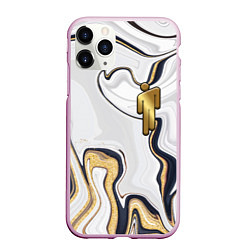 Чехол iPhone 11 Pro матовый Billie Eilish Gold, цвет: 3D-розовый