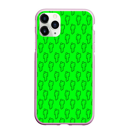 Чехол iPhone 11 Pro матовый BILLIE EILISH / 3D-Розовый – фото 1