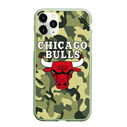 Чехол iPhone 11 Pro матовый CHICAGO BULLS