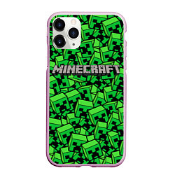 Чехол iPhone 11 Pro матовый MINERCRAFT, цвет: 3D-розовый