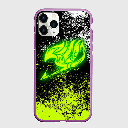 Чехол iPhone 11 Pro матовый FAIRY TAIL / 3D-Фиолетовый – фото 1