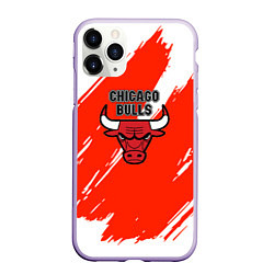 Чехол iPhone 11 Pro матовый MICHAEL JORDAN, цвет: 3D-светло-сиреневый