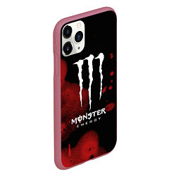 Чехол iPhone 11 Pro матовый MONSTER ENERGY, цвет: 3D-малиновый — фото 2