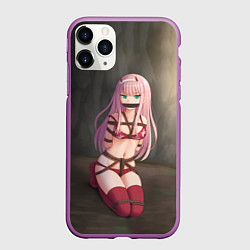 Чехол iPhone 11 Pro матовый Милый во Франксе, цвет: 3D-фиолетовый
