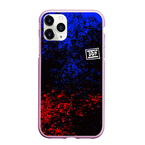 Чехол iPhone 11 Pro матовый ДДТ спина Z / 3D-Розовый – фото 1