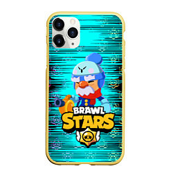 Чехол iPhone 11 Pro матовый BRAWL STARS GALE, цвет: 3D-желтый