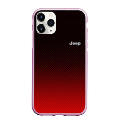 Чехол iPhone 11 Pro матовый Jeep спина Z, цвет: 3D-розовый