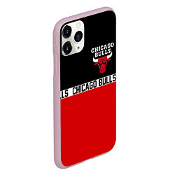 Чехол iPhone 11 Pro матовый CHICAGO BULLS, цвет: 3D-розовый — фото 2