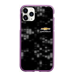 Чехол iPhone 11 Pro матовый CHEVROLET, цвет: 3D-фиолетовый