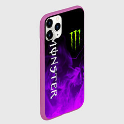 Чехол iPhone 11 Pro матовый MONSTER ENERGY, цвет: 3D-фиолетовый — фото 2