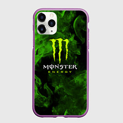 Чехол iPhone 11 Pro матовый MONSTER ENERGY, цвет: 3D-фиолетовый