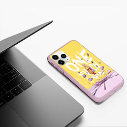 Чехол iPhone 11 Pro матовый One Punch Man, цвет: 3D-розовый — фото 2