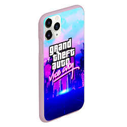 Чехол iPhone 11 Pro матовый GTA REMASTER, цвет: 3D-розовый — фото 2