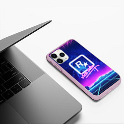 Чехол iPhone 11 Pro матовый GRAND THEFT AUTO, цвет: 3D-розовый — фото 2