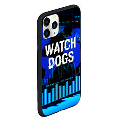 Чехол iPhone 11 Pro матовый Watch Dogs, цвет: 3D-черный — фото 2