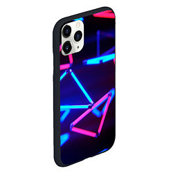 Чехол iPhone 11 Pro матовый ABSTRACTION NEON, цвет: 3D-черный — фото 2