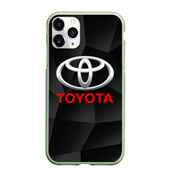 Чехол iPhone 11 Pro матовый TOYOTA, цвет: 3D-салатовый