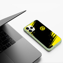 Чехол iPhone 11 Pro матовый BORUSSIA, цвет: 3D-салатовый — фото 2