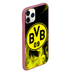 Чехол iPhone 11 Pro матовый BORUSSIA, цвет: 3D-малиновый — фото 2