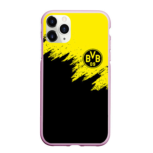 Чехол iPhone 11 Pro матовый BORUSSIA / 3D-Розовый – фото 1