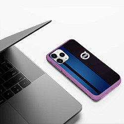 Чехол iPhone 11 Pro матовый VOLVO, цвет: 3D-фиолетовый — фото 2