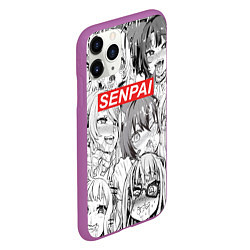 Чехол iPhone 11 Pro матовый SENPAI, цвет: 3D-фиолетовый — фото 2