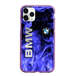 Чехол iPhone 11 Pro матовый BMW, цвет: 3D-фиолетовый