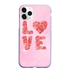 Чехол iPhone 11 Pro матовый Love Розы