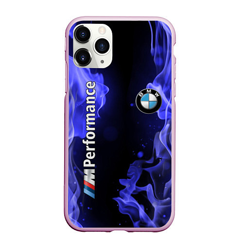 Чехол iPhone 11 Pro матовый BMW / 3D-Розовый – фото 1