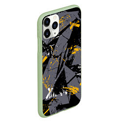 Чехол iPhone 11 Pro матовый Спортивный стиль, цвет: 3D-салатовый — фото 2