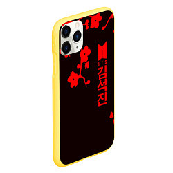 Чехол iPhone 11 Pro матовый BTS, цвет: 3D-желтый — фото 2