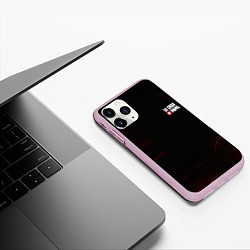 Чехол iPhone 11 Pro матовый La Casa de Papel Z, цвет: 3D-розовый — фото 2