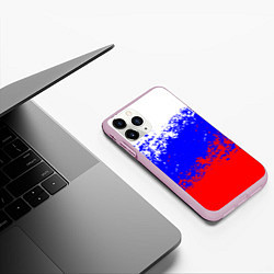 Чехол iPhone 11 Pro матовый Россия, цвет: 3D-розовый — фото 2