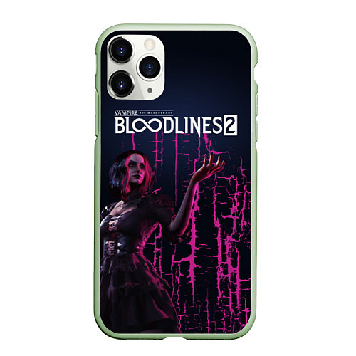 Чехол iPhone 11 Pro матовый Bloodlines 2 / 3D-Салатовый – фото 1