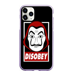 Чехол iPhone 11 Pro матовый Disobey, цвет: 3D-светло-сиреневый