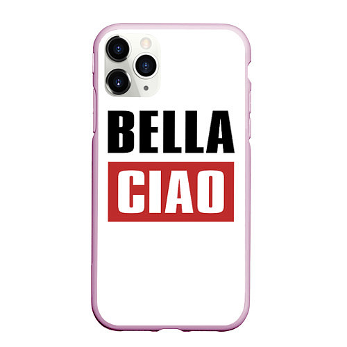 Чехол iPhone 11 Pro матовый Bella Ciao / 3D-Розовый – фото 1