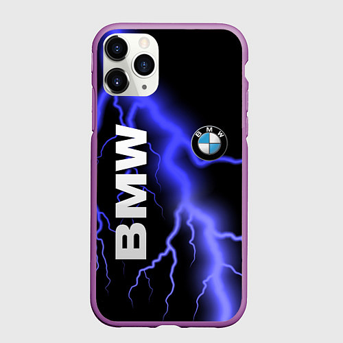Чехол iPhone 11 Pro матовый BMW / 3D-Фиолетовый – фото 1
