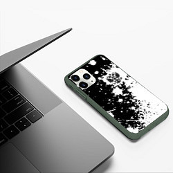 Чехол iPhone 11 Pro матовый Россия, цвет: 3D-темно-зеленый — фото 2
