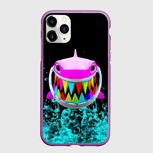Чехол iPhone 11 Pro матовый 6IX9INE / 3D-Фиолетовый – фото 1