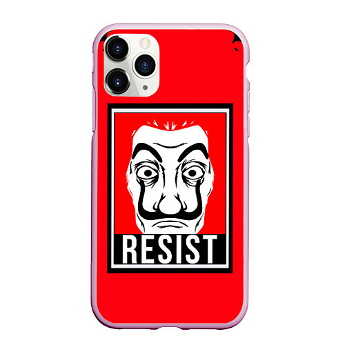 Чехол iPhone 11 Pro матовый La Casa de Papel Z / 3D-Розовый – фото 1