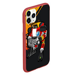 Чехол iPhone 11 Pro матовый Sonic E-102 Гамма, цвет: 3D-красный — фото 2
