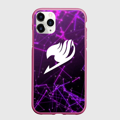 Чехол iPhone 11 Pro матовый Fairy Tail / 3D-Малиновый – фото 1
