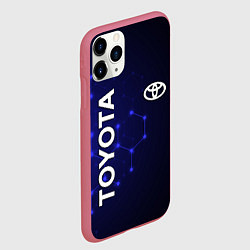 Чехол iPhone 11 Pro матовый TOYOTA, цвет: 3D-малиновый — фото 2