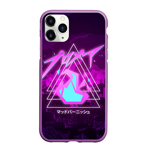 Чехол iPhone 11 Pro матовый PROMARE / 3D-Фиолетовый – фото 1