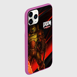 Чехол iPhone 11 Pro матовый DOOM ETERNAL, цвет: 3D-фиолетовый — фото 2