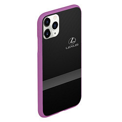 Чехол iPhone 11 Pro матовый LEXUS, цвет: 3D-фиолетовый — фото 2