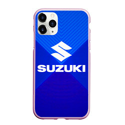 Чехол iPhone 11 Pro матовый SUZUKI, цвет: 3D-розовый