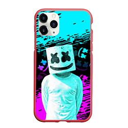 Чехол iPhone 11 Pro матовый Fortnite Marshmello